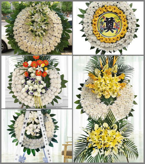 安徽芜湖市鸠江区清水街道花圈速递